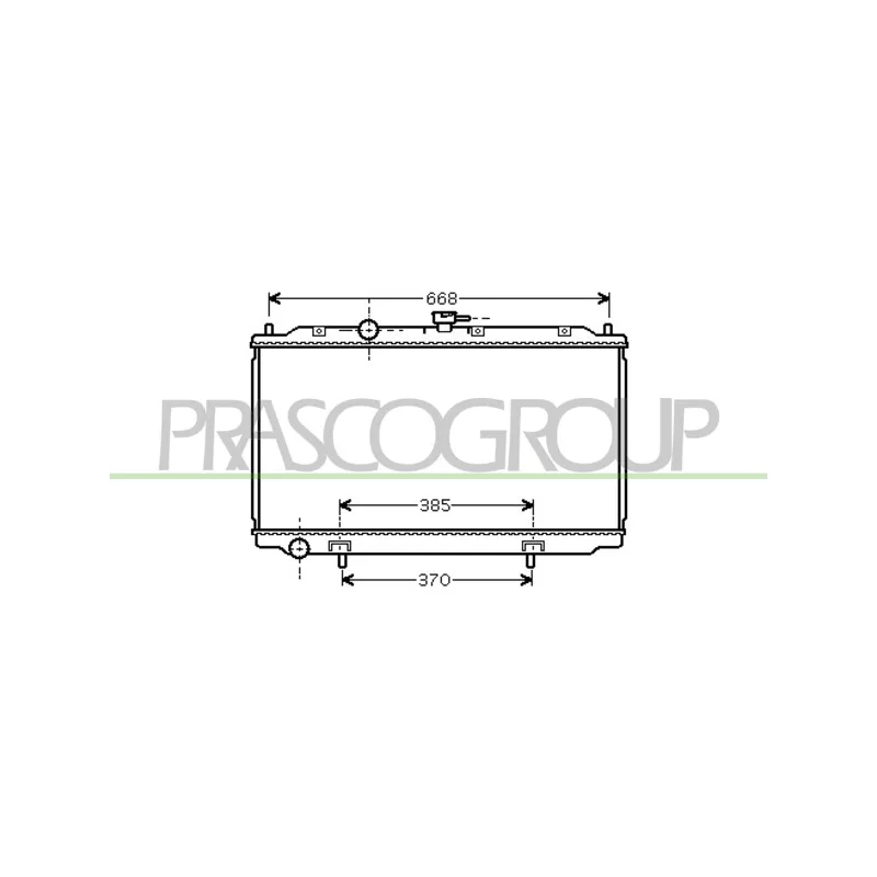 Radiateur, refroidissement du moteur PRASCO DS422R002