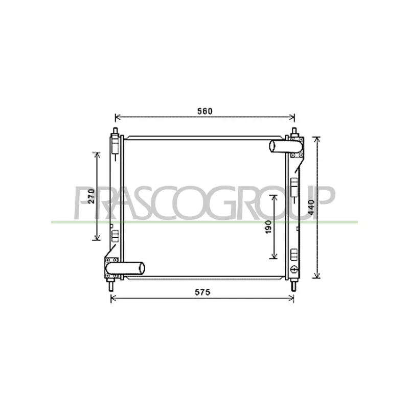 Radiateur, refroidissement du moteur PRASCO DS700R002