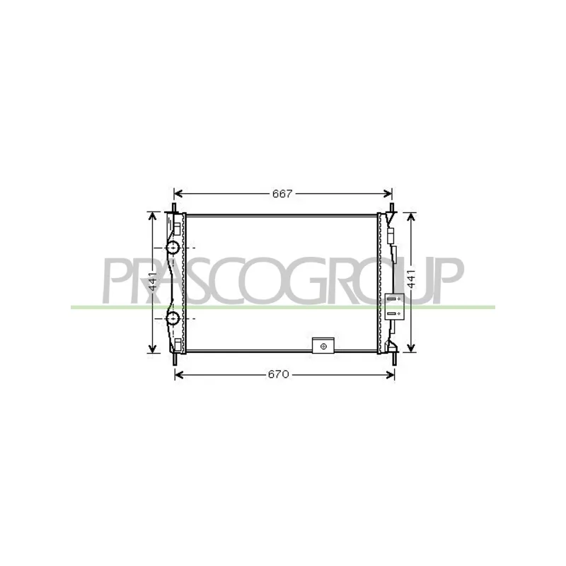 Radiateur, refroidissement du moteur PRASCO DS710R002