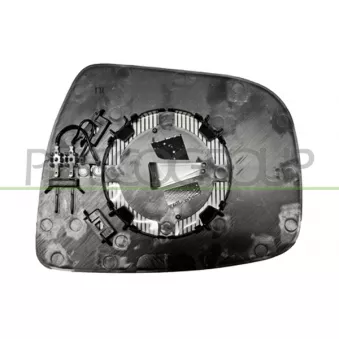 Verre de rétroviseur, rétroviseur extérieur PRASCO DS7127503