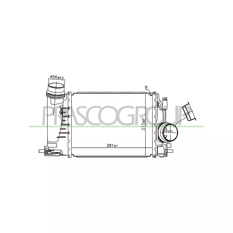 Intercooler, échangeur PRASCO DS713N001