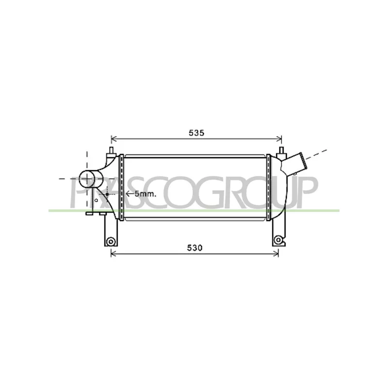 Intercooler, échangeur PRASCO DS814N001