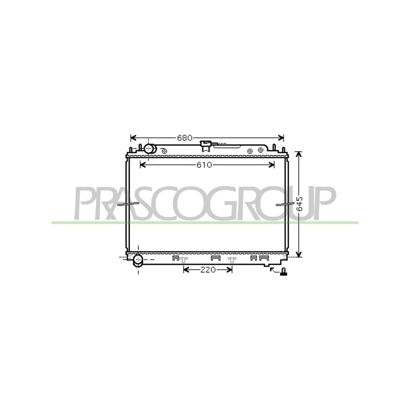 Radiateur, refroidissement du moteur PRASCO DS814R001