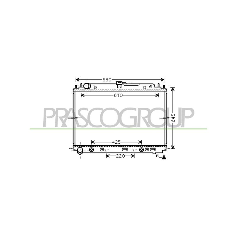 Radiateur, refroidissement du moteur PRASCO DS814R002