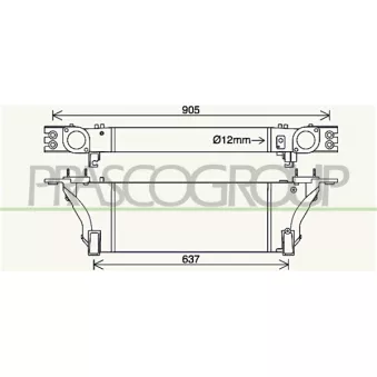 Intercooler, échangeur PRASCO DS816N001