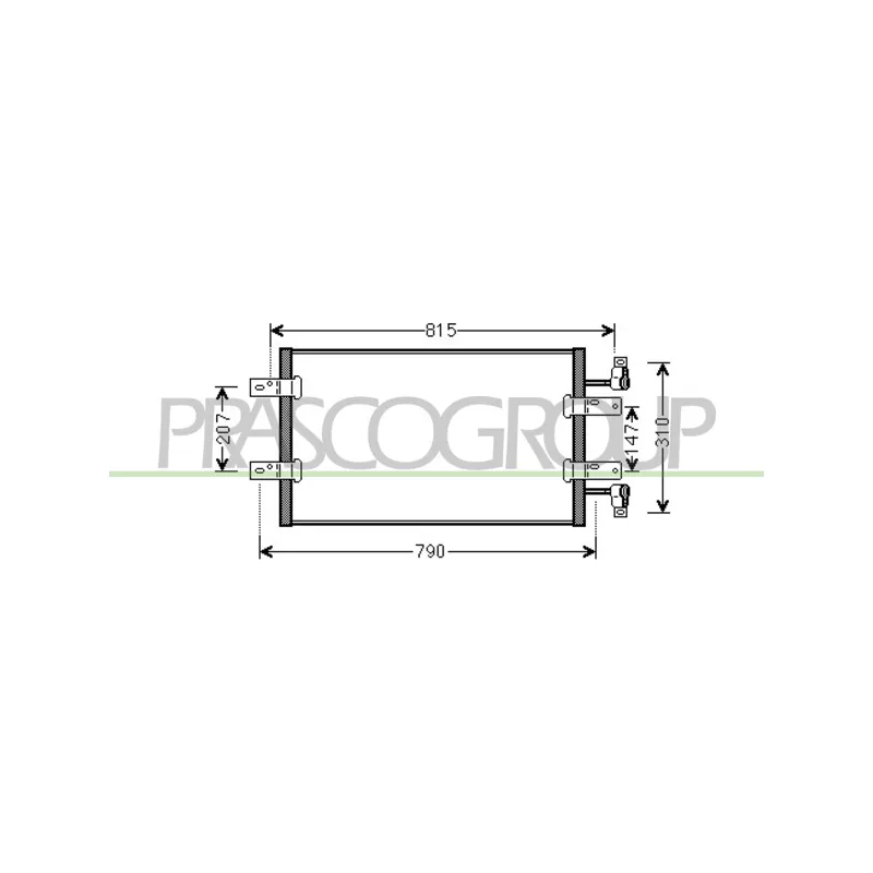 Condenseur, climatisation PRASCO DS952C002