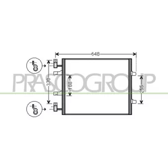Condenseur, climatisation PRASCO DS952C003