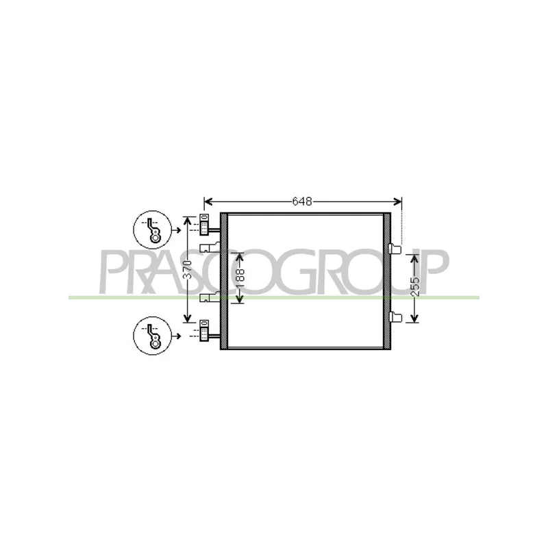 Condenseur, climatisation PRASCO DS952C003