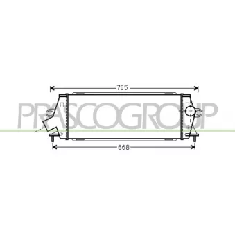 Intercooler, échangeur PRASCO DS952N001