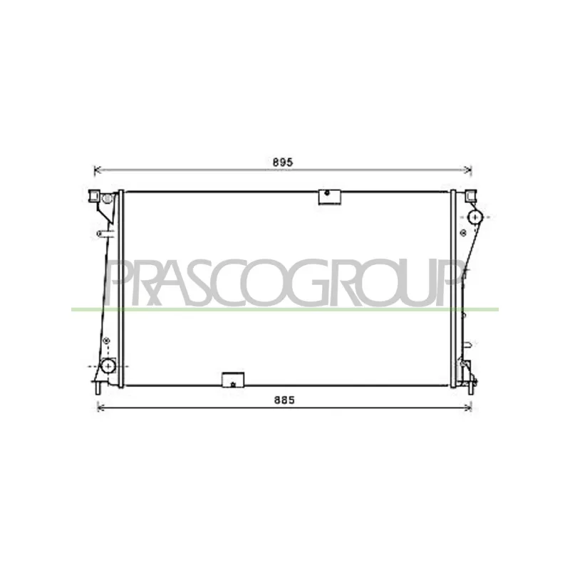 Radiateur, refroidissement du moteur PRASCO DS952R005