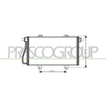 Condenseur, climatisation PRASCO DS958C001