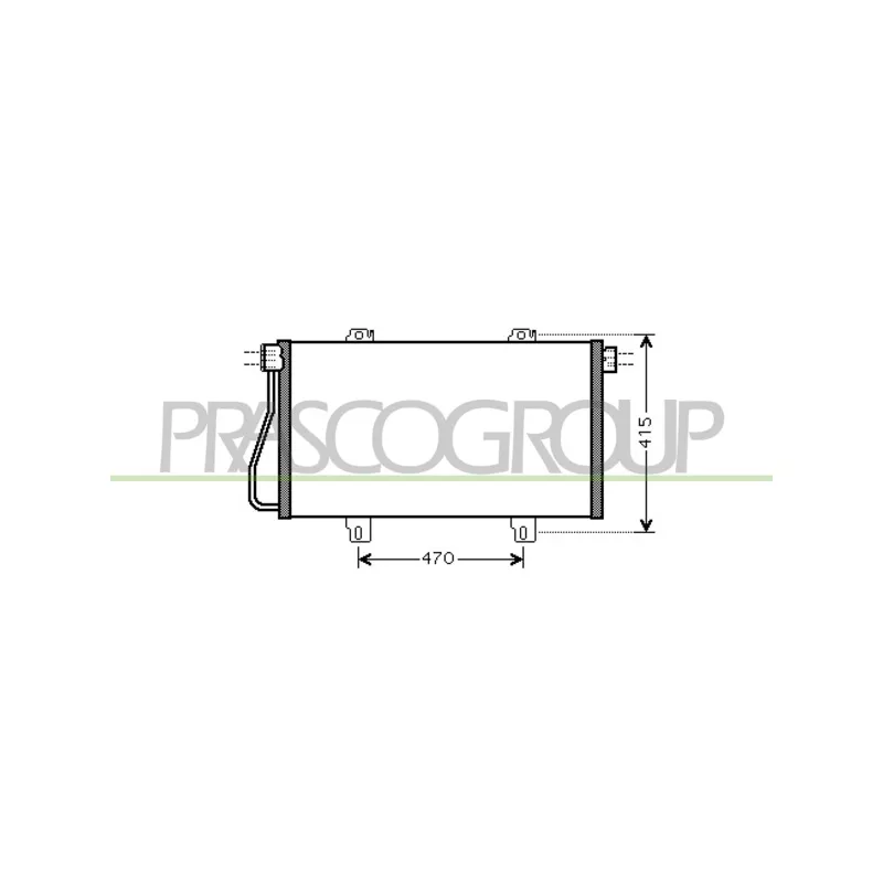 Condenseur, climatisation PRASCO DS958C001