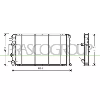 Radiateur, refroidissement du moteur PRASCO DS958R006