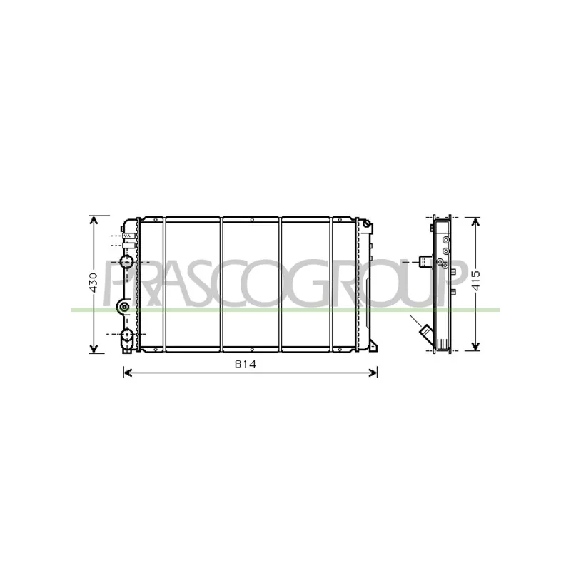 Radiateur, refroidissement du moteur PRASCO DS958R006