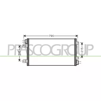 Condenseur, climatisation PRASCO DS960C001