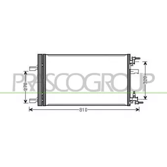 Condenseur, climatisation PRASCO DW040C001
