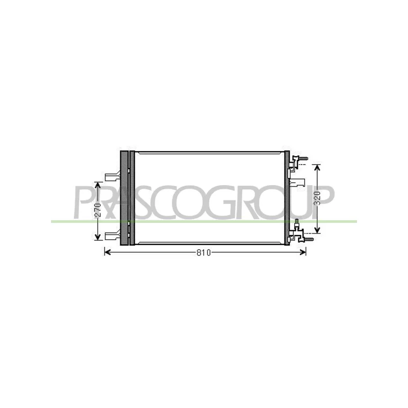 Condenseur, climatisation PRASCO DW040C001