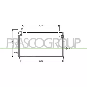 Condenseur, climatisation PRASCO DW322C001