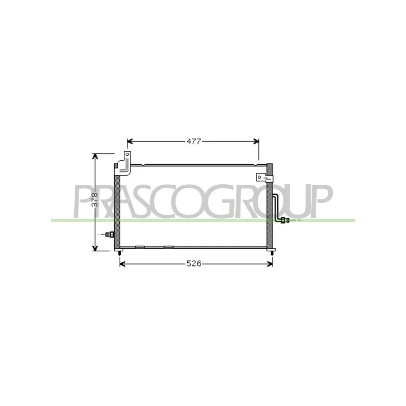 Condenseur, climatisation PRASCO DW322C001