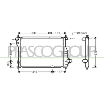 Radiateur, refroidissement du moteur PRASCO