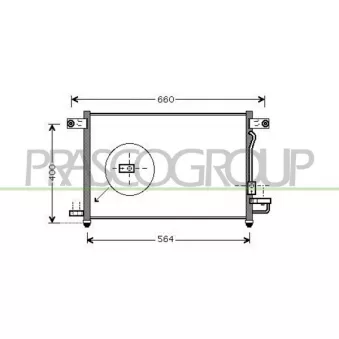 Condenseur, climatisation PRASCO DW326C002