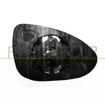 Verre de rétroviseur, rétroviseur extérieur PRASCO DW3287504