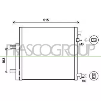 Condenseur, climatisation PRASCO DW340C001