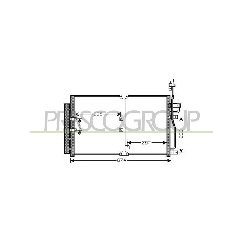 Condenseur, climatisation PRASCO DW720C001