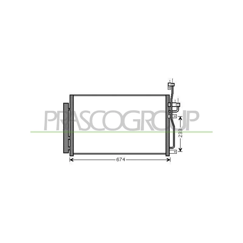 Condenseur, climatisation PRASCO DW720C002