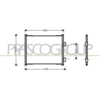 Condenseur, climatisation PRASCO FD006C001