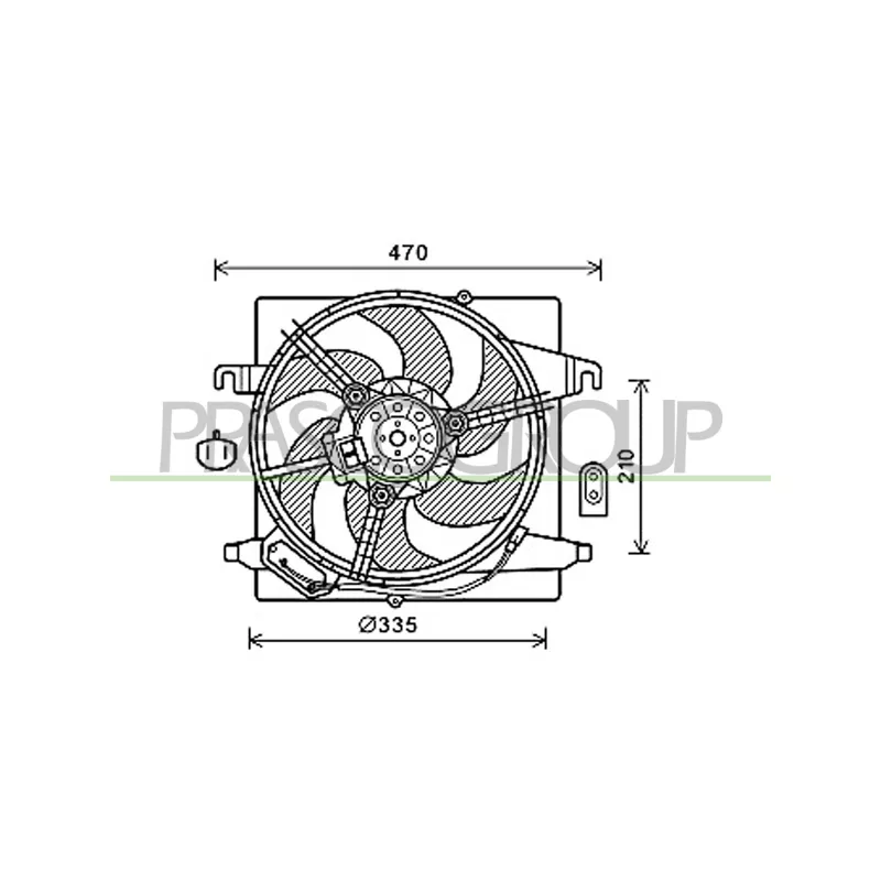 Ventilateur, refroidissement du moteur PRASCO FD006F003