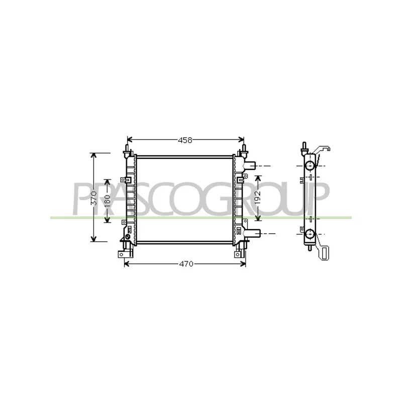 Radiateur, refroidissement du moteur PRASCO FD006R002