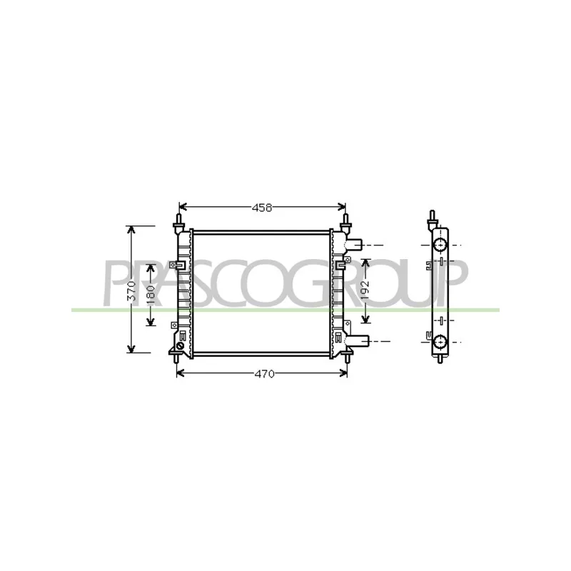 Radiateur, refroidissement du moteur PRASCO FD006R003