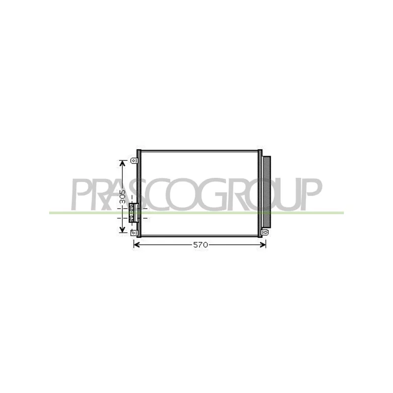 Condenseur, climatisation PRASCO FD008C003