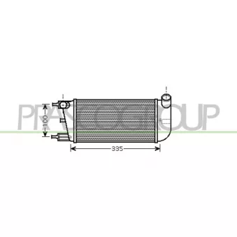 Intercooler, échangeur PRASCO FD008N001
