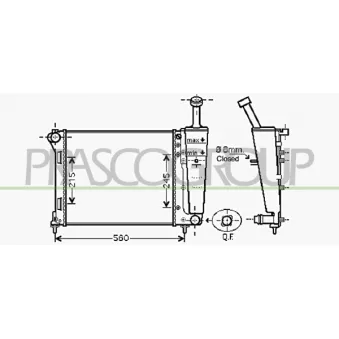 Radiateur, refroidissement du moteur PRASCO