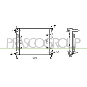Radiateur, refroidissement du moteur PRASCO