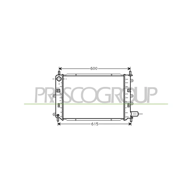 Radiateur, refroidissement du moteur PRASCO FD024R005