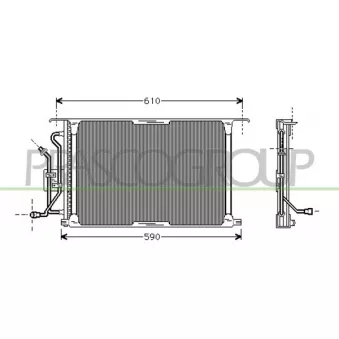 Condenseur, climatisation PRASCO FD050C002
