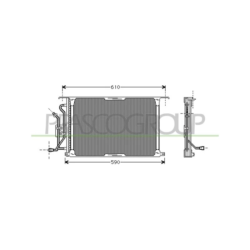 Condenseur, climatisation PRASCO FD050C002