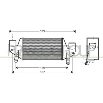 Intercooler, échangeur PRASCO FD052N001
