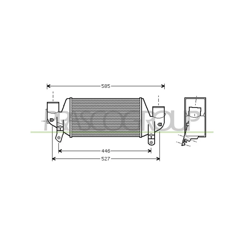 Intercooler, échangeur PRASCO FD052N001