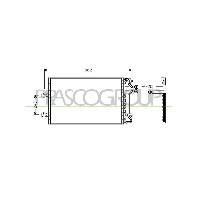 Condenseur, climatisation PRASCO FD076C003