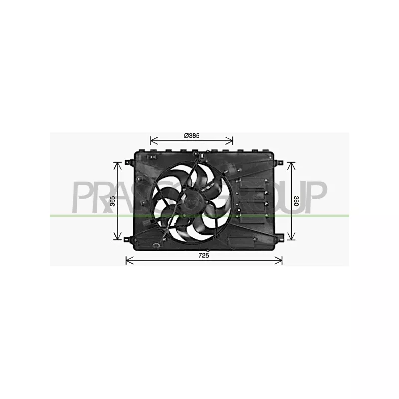 Ventilateur, refroidissement du moteur PRASCO FD079F001