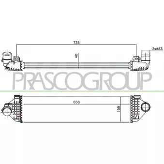 Intercooler, échangeur PRASCO FD079N001