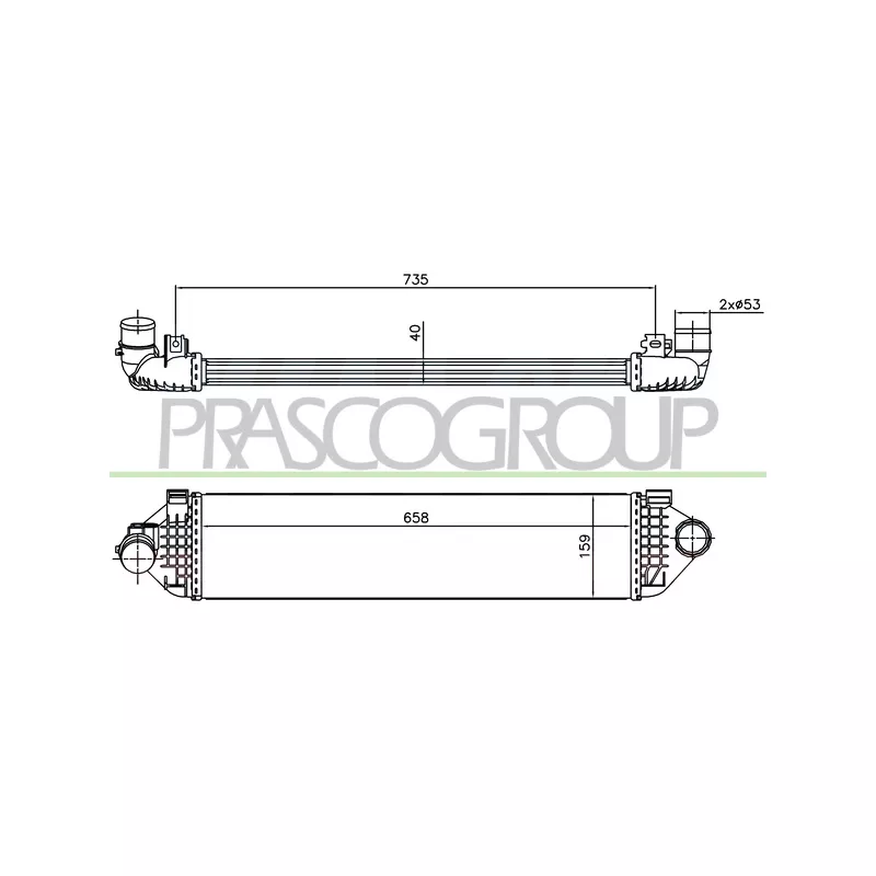 Intercooler, échangeur PRASCO FD079N001