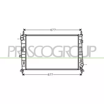 Radiateur, refroidissement du moteur PRASCO FD103R001