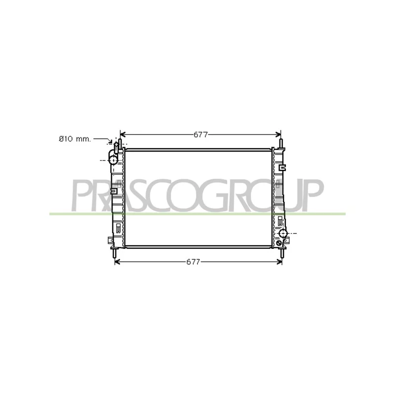 Radiateur, refroidissement du moteur PRASCO FD107R001