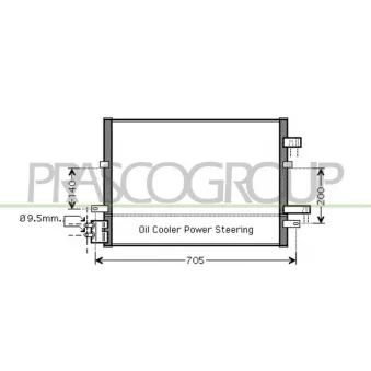 Condenseur, climatisation PRASCO FD109C003