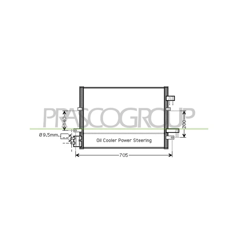 Condenseur, climatisation PRASCO FD109C003